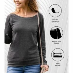 Women's - Disney - Christmas - I'm Snow Cute Lightweight French Terry Wide Neck Long Sleeve Graphic Shirt -Northlight Shop GUEST 012b2459 70e4 44d7 b8c0 7ae11d3f552f 3