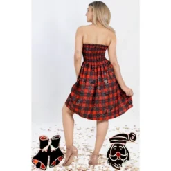 LA LEELA Women's Casual Beach A Line Slit Smocked Mini Dress Tube Top Evening Short Strapless Christmas Tree Dresses For Women One Size Red 6 LA LEELA Women's Casual Beach A Line Slit Smocked Mini Dress Tube Top Evening Short Strapless Christmas Tree Dresses For Women One Size Red -Northlight Shop GUEST 05c18995 1593 41c6 ae5a 2f71eb40089c