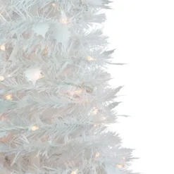 Northlight 6' Pre-Lit White Tinsel Pop-Up Artificial Christmas Tree, Clear Lights -Northlight Shop GUEST 082d8141 c44e 49a3 ab65 ac3ba4840c12