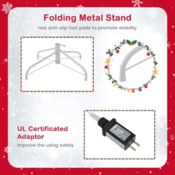 Costway 7 FT Flocked Artificial Christmas Tree Hinged With 500 LED Lights 1200 Branch Tips 15 Costway 7 FT Flocked Artificial Christmas Tree Hinged With 500 LED Lights 1200 Branch Tips -Northlight Shop GUEST 082df1b0 deec 4224 be6e 2eb2c7a1af0c