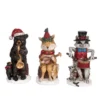Transpac Large Rustic Music Critter Figurines Set Of 3 Decorative Resin Animal Figurines For Christmas Indoor Decor