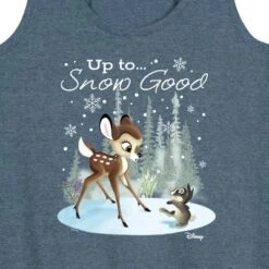 Women's - Disney - Christmas - Up To Snow Good Graphic Racerback Tank