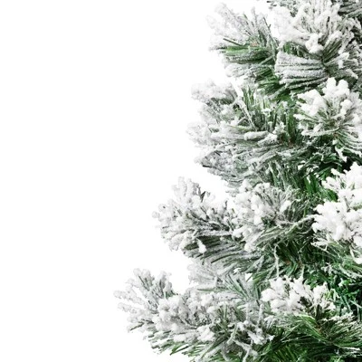 Northlight Full Flocked Angel Pine Artificial Mini Christmas Tree - 24" - Unlit 3 Northlight Full Flocked Angel Pine Artificial Mini Christmas Tree - 24" - Unlit - Image 3