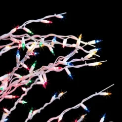 Northlight 6' Prelit Artificial Christmas Tree White Lighted Cascade Twig Outdoor Decoration - Multi-Color Lights -Northlight Shop GUEST 16041d71 6717 4ffd 939e 0394f594ccec