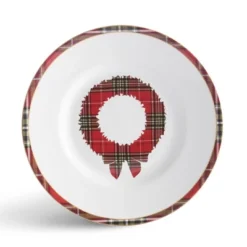 222 Fifth 12pc Wexford Dinnerware Set Red: Holiday & Christmas Dishes, Porcelain, Dishwasher & Microwave Safe -Northlight Shop GUEST 1a69bc51 a948 4699 b85a f3d64da6bfd2