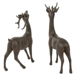 Northlight Standing Deer Christmas Decorations - 14" - Brown - Set Of 2 -Northlight Shop GUEST 1a9bbe57 a6f1 4f3c bc7b e1a3844d0351