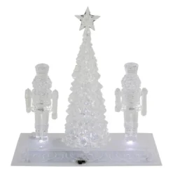 Northlight LED Lighted Icy Crystal Nutcracker And Christmas Tree Decoration - 9" - White Lights -Northlight Shop GUEST 20457538 56ee 478b 9ace e75b39c39131
