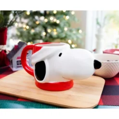 Silver Buffalo Peanuts Snoopy Christmas 3D Sculpted Ceramic Mug | Holds 20 Ounces -Northlight Shop GUEST 250443af 1026 4614 b244 609877174496