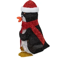 Northlight 19.5" White And Red Lighted Penguin With Santa Hat Outdoor Christmas Decoration -Northlight Shop GUEST 27629f09 8830 419b 8535 39224f128010