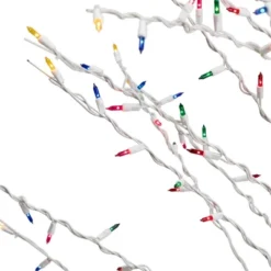 Northlight 6' Prelit Artificial Christmas Tree White Lighted Cascade Twig Outdoor Decoration - Multi-Color Lights -Northlight Shop GUEST 27cbe8bf 7d0b 4756 9470 61a8d7234091