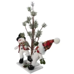 Northlight LED Lighted Snowmen Friends With Pine Tree Christmas Decoration - 34" -Northlight Shop GUEST 284b0e56 b05e 45a0 93aa 92bc90817efe
