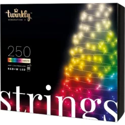 Twinkly Strings App-Controlled LED Christmas Lights With 250 RGB+W (16 Million Colors + Warm White) LEDs. 65.6 Feet -Northlight Shop GUEST 288a8241 3279 4644 a389 163895c96a5b