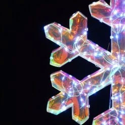 LuxenHome 3-Piece Snowflake Holiday Decoration Set With Battery-Operated Lights Clear -Northlight Shop GUEST 288b79a0 ba56 4a7b 950f 5a555b9ad454