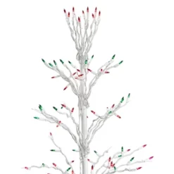 Northlight 6' Prelit Artificial Christmas Tree White Lighted Cascade Twig Outdoor Decoration - Multi-Color Lights -Northlight Shop GUEST 28a1737d 1fd0 443b a732 408bbf5b14c5