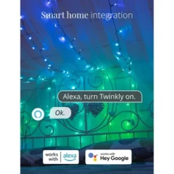 Twinkly Strings App-Controlled LED Christmas Lights With 250 RGB+W (16 Million Colors + Warm White) LEDs. 65.6 Feet -Northlight Shop GUEST 296abed8 942d 485c 8886 bb27403abd9e
