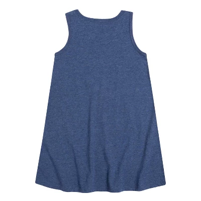 Girls' - Instant Message - Property Of Santas Workshop Christmas Graphic Sleeveless Aline Dress 2 Girls' - Instant Message - Property Of Santas Workshop Christmas Graphic Sleeveless Aline Dress - Image 2