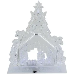 Northlight LED Lighted Nativity Scene In Stable Acrylic Christmas Decoration - 10.75" -Northlight Shop GUEST 2b8ffa8e 6033 45b3 a60e ef47e2769569