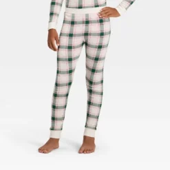 Kids' Plaid Ribbed Long Sleeve Shirt And Pants Holiday Matching Family Pajama Set - Wondershop™ Cream -Northlight Shop GUEST 2e106868 ab02 4145 a7ec fcbf94754562