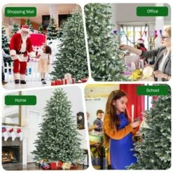 Costway 7ft Artificial Christmas Spruce Hinged Tree W/ 1260 Mixed PE & PVC Tips 13 Costway 7ft Artificial Christmas Spruce Hinged Tree W/ 1260 Mixed PE & PVC Tips -Northlight Shop GUEST 3387f5f6 0fed 4bb4 9efc 570481a8b6c3