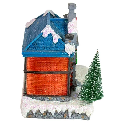 Northlight LED Lighted Post Office Christmas Village Decoration - 7" 3 Northlight LED Lighted Post Office Christmas Village Decoration - 7" - Image 3