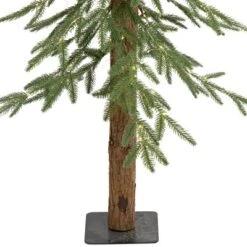 Northlight Pre-Lit Medium Alpine Artificial Christmas Tree - 4' - Clear LED Lights -Northlight Shop GUEST 36be60c5 d461 4dff b597 8863599343ec