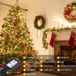 Itopfox Connectable 200 LED String Lights Indoor Outdoor, 66FT Warm White Christmas Lights Waterproof, 13 Modes With Timer, Twinkle Fairy Lights Plug -Northlight Shop GUEST 3e5aa428 40e4 4eb3 97c1 334135d9bab8