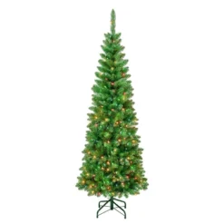 National Tree Company First Traditions Pre-Lit Pencil Rowan Hinged Artificial Christmas Tree Multicolor Lights 7 National Tree Company First Traditions Pre-Lit Pencil Rowan Hinged Artificial Christmas Tree Multicolor Lights -Northlight Shop GUEST 3f10846c b97e 4e45 aff8 a1c711327170