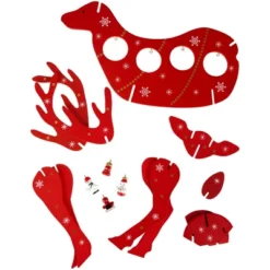 Northlight Reindeer Cut-Out Ornament Holder Christmas Decoration - 13.25" - Red And White -Northlight Shop GUEST 43f3543e e571 4970 b66f c3958881faf2