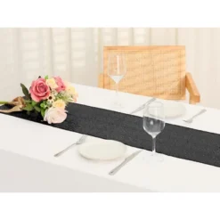 Unique Bargains Wedding Decorative Sparkly Sequin Glitz Glitter Table Runner 1 Pack