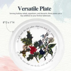 Portmeirion The Holly And The Ivy 8-inch Christmas Salad Plates (Set Of 6) - Festive Tableware, Holly Motif, Microwave, Dishwasher, Freezer, Oven Safe 9 Portmeirion The Holly And The Ivy 8-inch Christmas Salad Plates (Set Of 6) - Festive Tableware, Holly Motif, Microwave, Dishwasher, Freezer, Oven Safe -Northlight Shop GUEST 4afe91ef d013 4553 af55 743ebaaaf59c