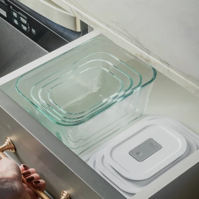 OU Glass Food Storage Container 5 Cup - Oven, Microwave, Freezer & Dishwasher Safe, Airtight Leak Proof Lid With Microwave Valve, Stackable Glass Jar 8 OU Glass Food Storage Container 5 Cup - Oven, Microwave, Freezer & Dishwasher Safe, Airtight Leak Proof Lid With Microwave Valve, Stackable Glass Jar - Image 8