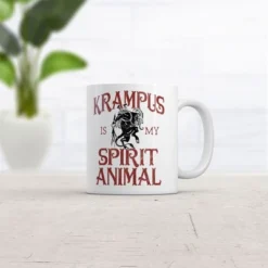 Crazy Dog Krampus Is My Spirit Animal Mug Funny Novelty Christmas Coffee Cup-11oz