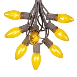 Novelty Lights 100 Feet C9 Christmas String Light Set, Vintage Holiday Hanging Light Set, Brown Wire -Northlight Shop GUEST 4e2c78c2 8ca0 4bcd a032 f31194ab60aa