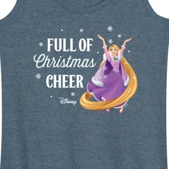 Women's - Disney - Full Of Christmas Cheer Rapunzel Graphic Racerback Tank