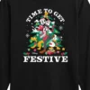 Boys' - Disney - Mickey And Friends Time To Get Festive Christmas Long Sleeve Graphic T-Shirt