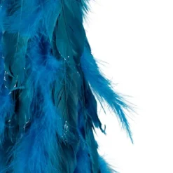 Northlight Small Two-Tone Layered Feathers Cone Tree Christmas Decoration - 16" - Turquoise -Northlight Shop GUEST 5b09f089 dac8 408b 991a d2c9945e5d98