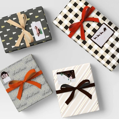 50ct Christmas Peel And Stick Gift Tags Blush/White - Wondershop™ 1 50ct Christmas Peel And Stick Gift Tags Blush/White - Wondershop™