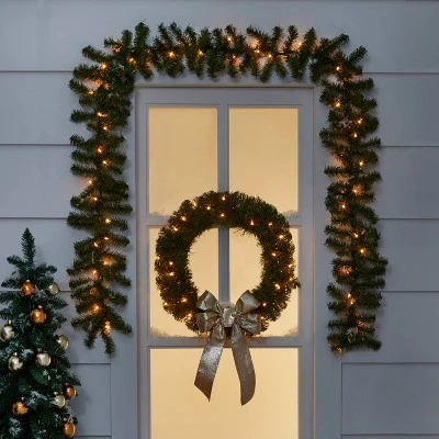 Glitter Fabric Christmas Bow Gold - Wondershop™ 1 Glitter Fabric Christmas Bow Gold - Wondershop™