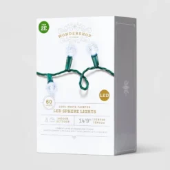 60ct LED Faceted Sphere Christmas String Lights With Green Wire - Wondershop™ -Northlight Shop GUEST 6071f337 6a42 4de4 b03e 8c1e76a736ac
