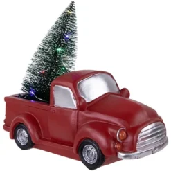 Northlight LED Lighted Pine Tree In Vintage Truck Christmas Decoration - 10" - Red -Northlight Shop GUEST 609190d8 c3a1 470f ab97 4d53a9caa037