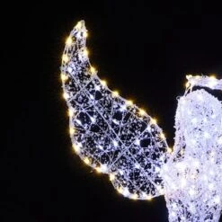 LuxenHome 5Ft Angel Playing Trumpet Outdoor Holiday Decoration With Lights White -Northlight Shop GUEST 61a53e79 9f48 47c2 8631 1bee8c61ac16