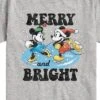 Boys' - Disney - Mickey And Minnie Merry And Bright Christmas Short Sleeve Graphic T-Shirt