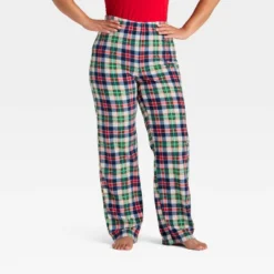 Women's Plaid Microfleece Holiday Matching Family Pajama Pants - Wondershop™ Cream -Northlight Shop GUEST 6a63793d fb40 442b b6b1 31380154a49b
