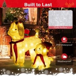 Tangkula 2-Piece Christmas Lighted Dogs 3D Xmas Light-up Cute Poodle With 60 LED Lights Red Scarves Zip Ties & Ground Stakes 14 Tangkula 2-Piece Christmas Lighted Dogs 3D Xmas Light-up Cute Poodle With 60 LED Lights Red Scarves Zip Ties & Ground Stakes -Northlight Shop GUEST 6b4da295 f564 475e 95f4 83d1ad63fc54