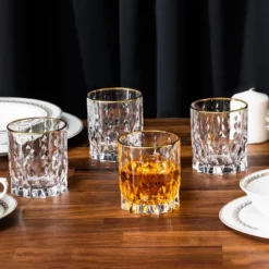 Lorren Home Trends Marilyn Gold Double Old Fashion Tumblers, Set Of 4 6 Lorren Home Trends Marilyn Gold Double Old Fashion Tumblers, Set Of 4 -Northlight Shop GUEST 706569c0 c3c5 47b7 996f b7592b4cdcfa