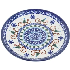 Blue Rose Polish Pottery Vena Dessert Plate -Northlight Shop GUEST 720c68a9 c42e 4450 83da cdbc6da613e5
