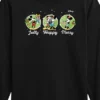 Boys' - Disney - Mickey And Minnie Jolly Happy Merry Christmas Long Sleeve Graphic T-Shirt