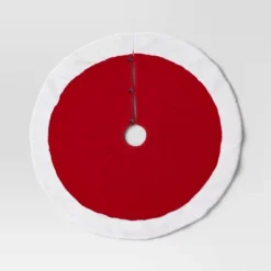 Christmas Plush With Fur Trim Tree Skirt Red And White - Wondershop™ -Northlight Shop GUEST 7494d0ba 396a 4a40 9827 6d195cf84405