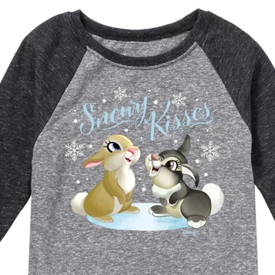 Boys' - Disney - Christmas - Snowy Bunny Kisses Raglan Graphic T-Shirt 1 Boys' - Disney - Christmas - Snowy Bunny Kisses Raglan Graphic T-Shirt