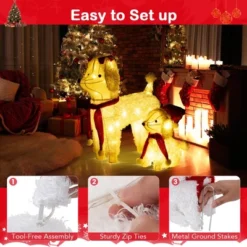 Tangkula 2-Piece Christmas Lighted Dogs 3D Xmas Light-up Cute Poodle With 60 LED Lights Red Scarves Zip Ties & Ground Stakes 15 Tangkula 2-Piece Christmas Lighted Dogs 3D Xmas Light-up Cute Poodle With 60 LED Lights Red Scarves Zip Ties & Ground Stakes -Northlight Shop GUEST 75dce3d0 2b4c 4198 afcf 46a4ab5a75f7